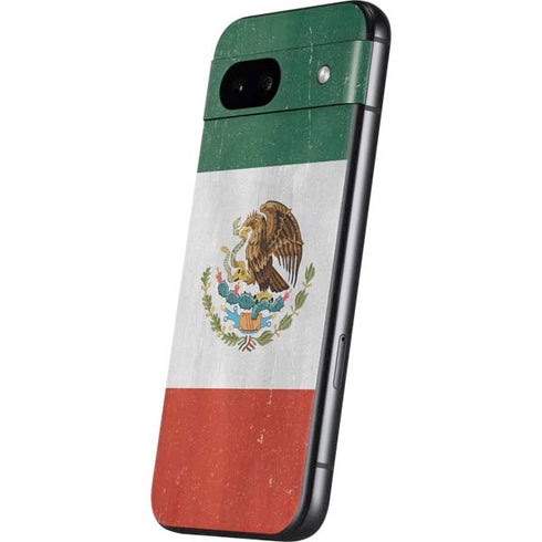 Mexico Flag Distressed Google Pixel 8a Skin